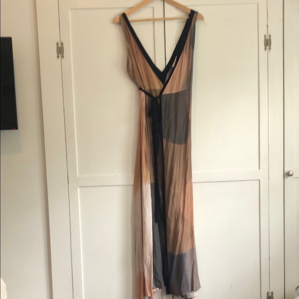 VRG GIRL Multicolor Maxi Wrap Dress Size 10
